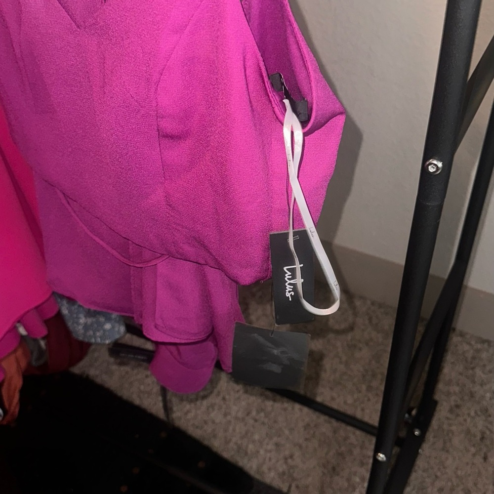 Lulus Out Tonight Magenta Two-piece Jumpsuit Purple - Size S - Picture 4 of 4